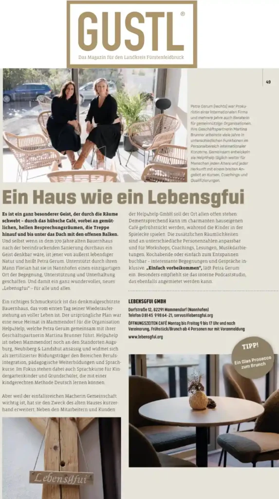 Help4Help und Lebensgfui im Gustl